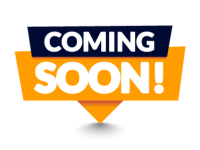 Text, with the words ‘Coming soon’, exclamation mark.