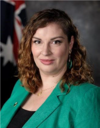 Close up shot of Teresa Blair