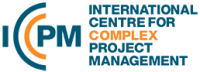 A logo for the International Centre for Complex Project Management. It is the words, ‘International Centre for Complex Project Management’ with an illustrative treatment of the acronym ICCPM to the left of the words.