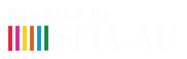 SFIA logo white on transparent background