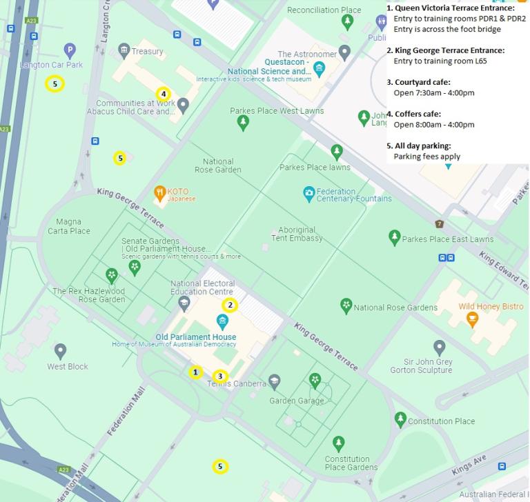 Google map showing where MOAD is