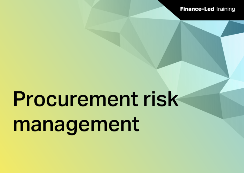 Department of Finance Procurement Risk Management Thumbnail