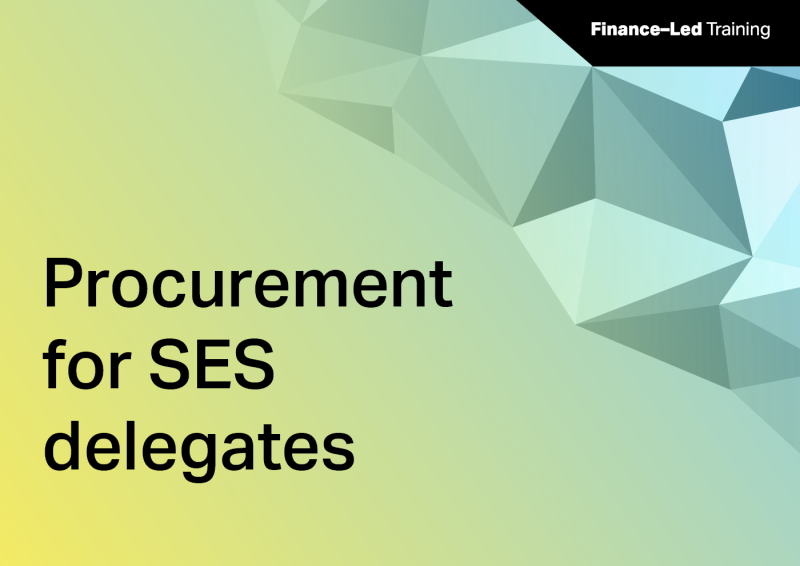 Department of Finance Procurement for SES Delegates thumbnail