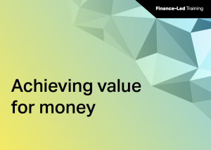 Department of Finance Achieving Value for Money thumbnail
