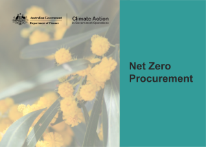 Department of Finance Net Zero Procurement thumbnail image