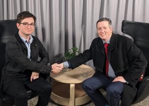 A photo of Sam Bide and Paul Hubbard, co-facilitators from AI CoLab