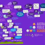 Infographic taken from the event consisting of speech bubbles and small icons. 