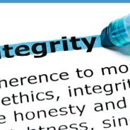 Thumbnail of stock image of integrity dictionary definition being highlighted with a highlighter 
