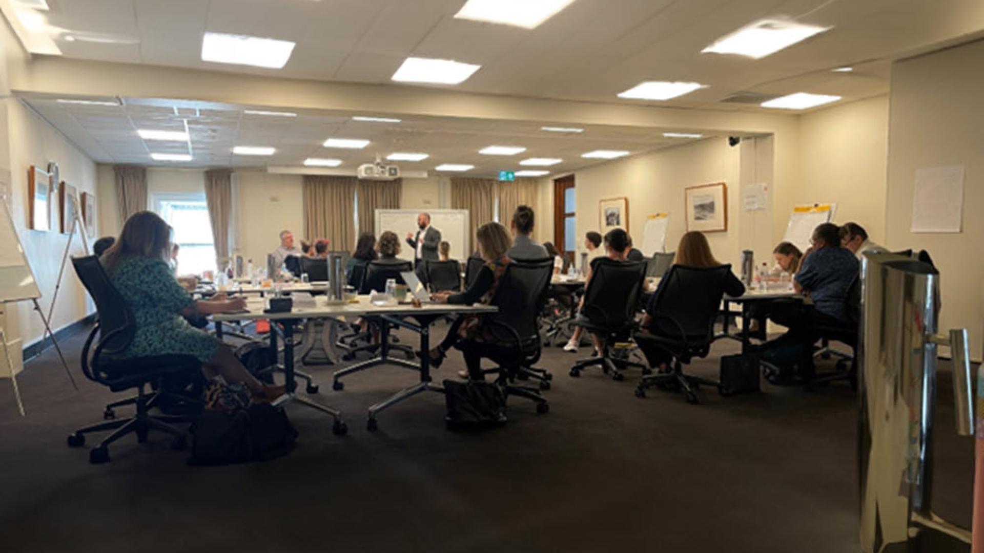 Image of room arrangement for 9 December 2024 workshop