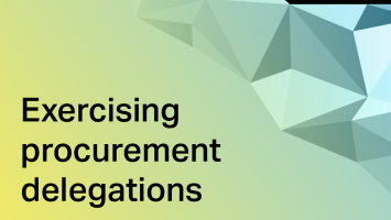Department of Finance Exercising Procurement Delegations thumbnail