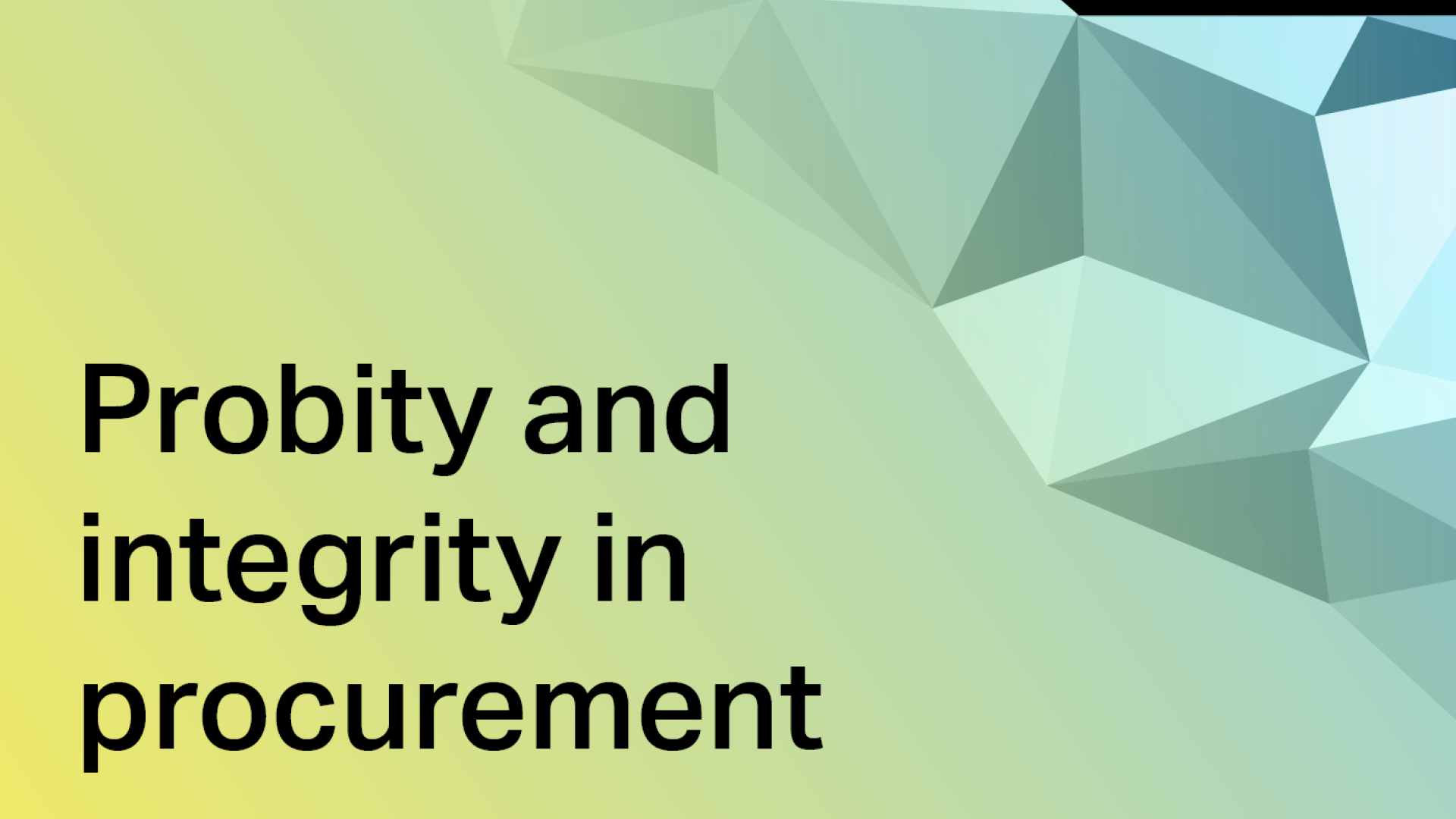 Department of Finance Probity and Integrity in Procurement thumbnail