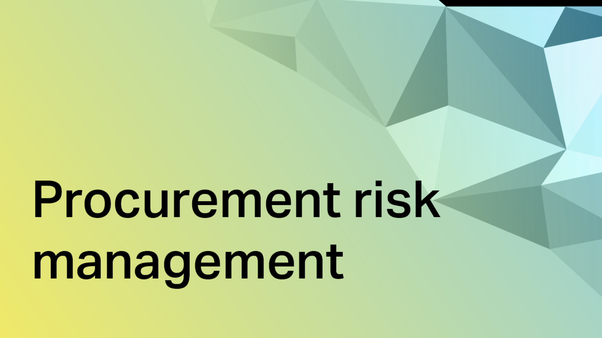 Department of Finance Procurement Risk Management Thumbnail