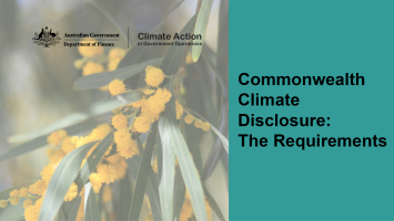Department of Finance, Net Zero Commonwealth Climate Disclosure: The Requirements thumbnail image