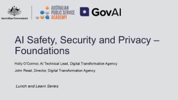 AI Safety, Security and Privacy Foundations
