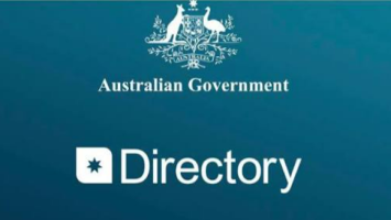 Australian government logo with the wording Australian Government Directory